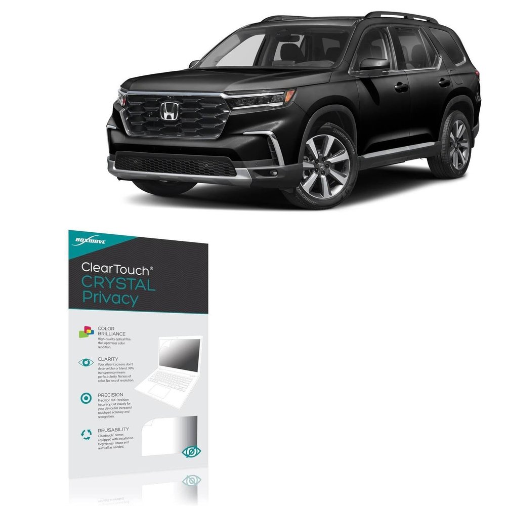 BoxWave Screen Protector Compatible with 2024 Honda Pilot Elite Display (9 in) - ClearTouch Crystal Privacy (2-Pack), Privacy Screen Protector Flexible Film Clear