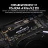 Corsair MP600 CORE XT 1TB M.2 PCIe Gen4 NVMe SSD  Up to 5900MB/s  QLC NAND  M.2 2280  for PCIe 4.0 Notebooks and Desktops  Black view 2
