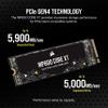 Corsair MP600 CORE XT 1TB M.2 PCIe Gen4 NVMe SSD  Up to 5900MB/s  QLC NAND  M.2 2280  for PCIe 4.0 Notebooks and Desktops  Black view 3