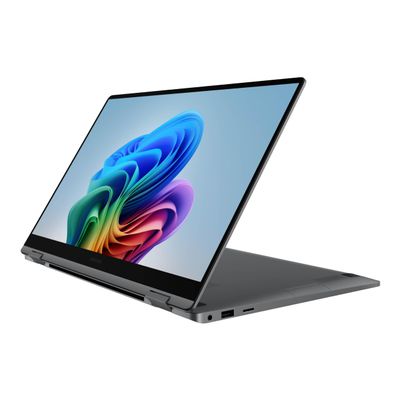 Samsung 15.6" Galaxy Book5 360 Copilot+ PC, AI Business Laptop, Windows 11 Pro, Intel Core Ultra 7 Processor 256V, FHD AMOLED Touchscreen, 16GB/512GB, 2025 Model, NP754QHA-KA2US, Gray