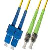 RiteAV 110M (360.8ft) OS2 SC/UPC to ST/APC Fiber Optic Cable Duplex Singlemode 9/125 Jumper 110 Meter Patch Cord view 1