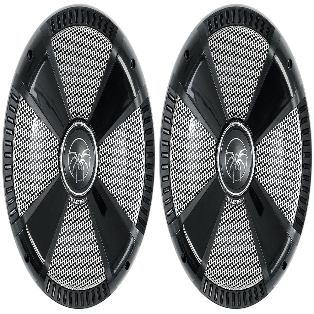 Audiosavings Bundle: (2) MSW.102 10" 600W Marine/Boat/UTV Subwoofers, 300W RMS, DVC 2-Ohm, UV & Moisture Resistant, Polypropylene-Mica Cone, Includes Black & White Grills (2 Items)