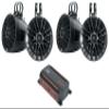 Audiosavings Bundle: KS-DR2004D 600w 4-Channel Marine Amplifier ATV/UTV/Classic Car Class-D Amp Bundle with (2) Rockville UT65B UTV/ATV 6.5" Rollbar Wakeboard Marine Speakers/Swivel Mount (3 Items) view 1