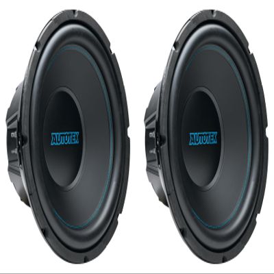 Audiosavings Bundle: (2) ATK12D4 12" Car Audio Subwoofers, 800W Peak/400W RMS, DVC 4-Ohm, Powder-Coated Steel Frame, Vented Motor, Sealed/Vented Enclosure Compatible (2 Items)