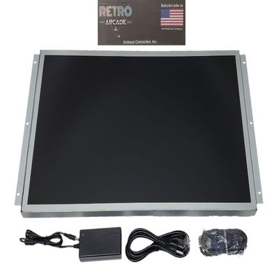 27 Inch Arcade Game LED Monitor, for Jamma, MAME, and Cocktail Game Cabinets, Also Industrial PC Panel Mountable
