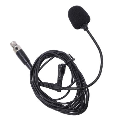 VBESTLIFE Lavalier Lapel Microphone with Mini XLR Jack, Portable Clip On Lapel Mic Compatible with Mic System, 48V XLR, for Video Recording Podcasting Interviews