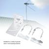 Iron Antenna Mounting Bracket, High Strength L Bracket for Satellite Internet with Installation Tools, Ground Wall Roof Mount view 4