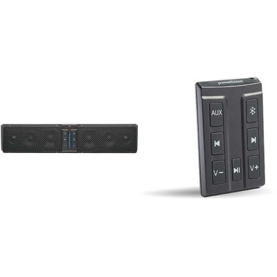 PowerBass XL-650-6 Speaker System Bluetooth Powersports Sound Bar with XL-SBCONRF - XL Soundbar External Wireless Controller