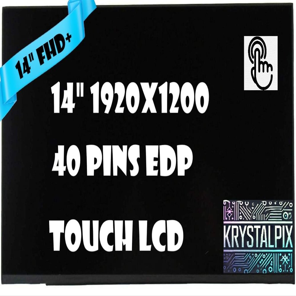 New KrystalPix LCD Display FITS- Replacement Screen N22327-001 for HP ZBook Firefly 14 G9 G10 14" FHD+ LCD Screen 1920x1200 Touch On Cell WUXGA eDP-40pin Matte