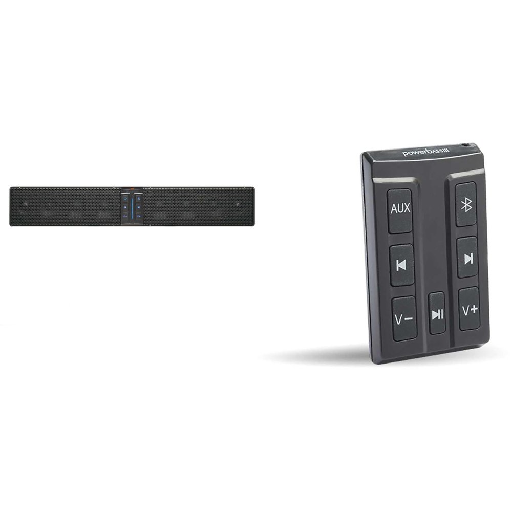 PowerBass XL-850-8 Speaker System Bluetooth Powersports Sound Bar with XL-SBCONRF - XL Soundbar External Wireless Controller