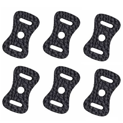 Etsumi VE-6573-3 Camera Strap, Ring Cover, Genuine Leather, Set of 3 (6 Pieces), Made in Japan, Grain, Black