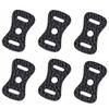 Etsumi VE-6573-3 Camera Strap, Ring Cover, Genuine Leather, Set of 3 (6 Pieces), Made in Japan, Grain, Black view 1