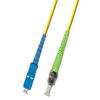 RiteAV 75M (246ft) OS2 SC/UPC to ST/APC Fiber Optic Cable Simplex Singlemode 9/125 Jumper 75 Meter Patch Cord view 1