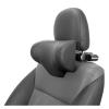 Adjustable Multi-use Car Headrest Neck Pillow For Driving Seat Head Support With Hook Tablet Holder Compatible For Tesla BMW BENZ Hyundai(Black PVC) view 1
