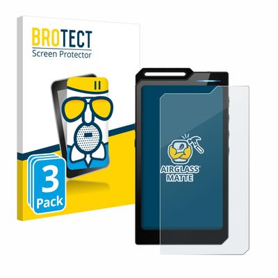 brotect Anti-Glare Glass Screen Protector Matte Compatible with Hiby R4 (3 Pack) - Anti-Scratch 9H Protection Film