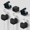 8 Pack Magnetic Cable Clips, Cord Organizer for Desk, Grizzly Supply Under Desk Cable Management, Strong Adhesive Wire Holder for Home Office Phone Car Wall Desktop Nightstand (Black) view 1