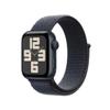 Apple Watch SE (2nd Gen) [GPS, 44mm] - Midnight Aluminum Case with Ink Sport Loop Band, One Size (Renewed) view 1