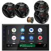 JVC KW-M690BW 6.8" Touchscreen WiFi Bluetooth USB/MP3 Stereo Multimedia Digital Receiver, 2X 6.75 300 Watt Max 2-Way Automotive Speakers, 2X 6.5 300 Watt 2-Way Car Audio Speakers w/Wire view 1