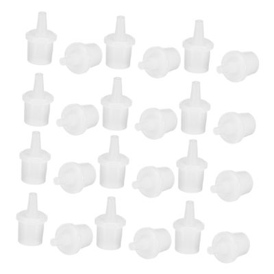 White Plastic Glue Extender Tips 100 Pieces for Precise Application