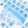 DOITOOL Gradient Blue Silicone Keyboard Protector Cover for Wired Keyboard Dustproof Skin Compatible with Optiplex All-one Desktops view 2