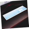 DOITOOL Gradient Blue Silicone Keyboard Protector Cover for Wired Keyboard Dustproof Skin Compatible with Optiplex All-one Desktops view 4