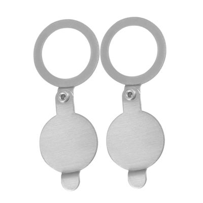 IWOWHERO 2pcs Copper Peeping Door Viewer Cover Diameter Cat Eye Lid for Home Privacy Protection Easy Installation and Dust-Blocking Design