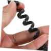 Housoutil 2pcs Coiled Telephone Cord for Landline Phones Detangler Phone Cables Sturdy Soft Signal Stable view 2