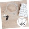 BRIGHTFUFU 2sets Portable Keyed Laptop Lock Security Cable Kit Cable Material Easy to Use view 3