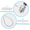 BRIGHTFUFU 2sets Portable Keyed Laptop Lock Security Cable Kit Cable Material Easy to Use view 4