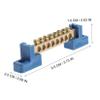 Gatuida 4pcs Bus Bar Terminal Block Distribution Box for Electrical Equipment Easy Installation High Strength and Conductivity for Distribution Cabinets and Machinery view 3