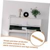 Housoutil Vinyl Record Organizer Wooden Record Rack Vinyl Holder Sturdy and Elegant Cd Storage Rack Display Shelf view 2