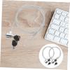 Mikikit 2sets Keyed Laptop Lock Theft Cable Lock for Laptops Desktops Security Compatible view 4