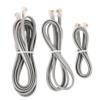 OSALADI 6 Core Rj12 Numeric Phone Cord Wire 3pcs Silver Gray Telephone Cable for Extension Cord view 1