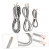 OSALADI 6 Core Rj12 Numeric Phone Cord Wire 3pcs Silver Gray Telephone Cable for Extension Cord view 3