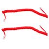 DOITOOL Spiral Phone Cords 2pcs Telephone Cord Phone Cable for Landlines Red Flexible and Sturdy Replacement Telephone Receiver Cord view 1
