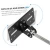 OSALADI Sturdy Speaker Pole Stand Center Channel Speaker Stand Wall Organizer Elegant Design view 2