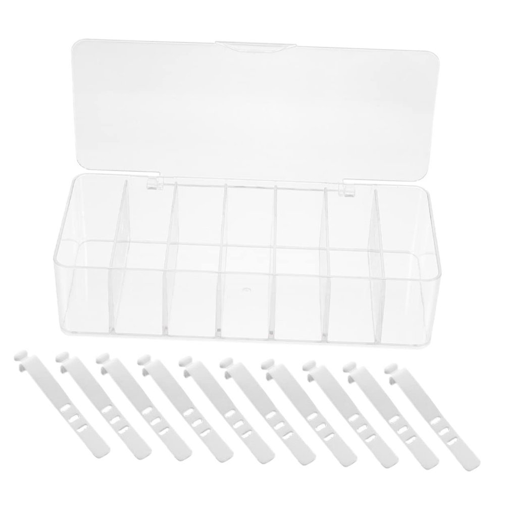 Angoily Cable Management Box Compartment Cord Organizer Hide Cords Wire Holder Charger Storage Container