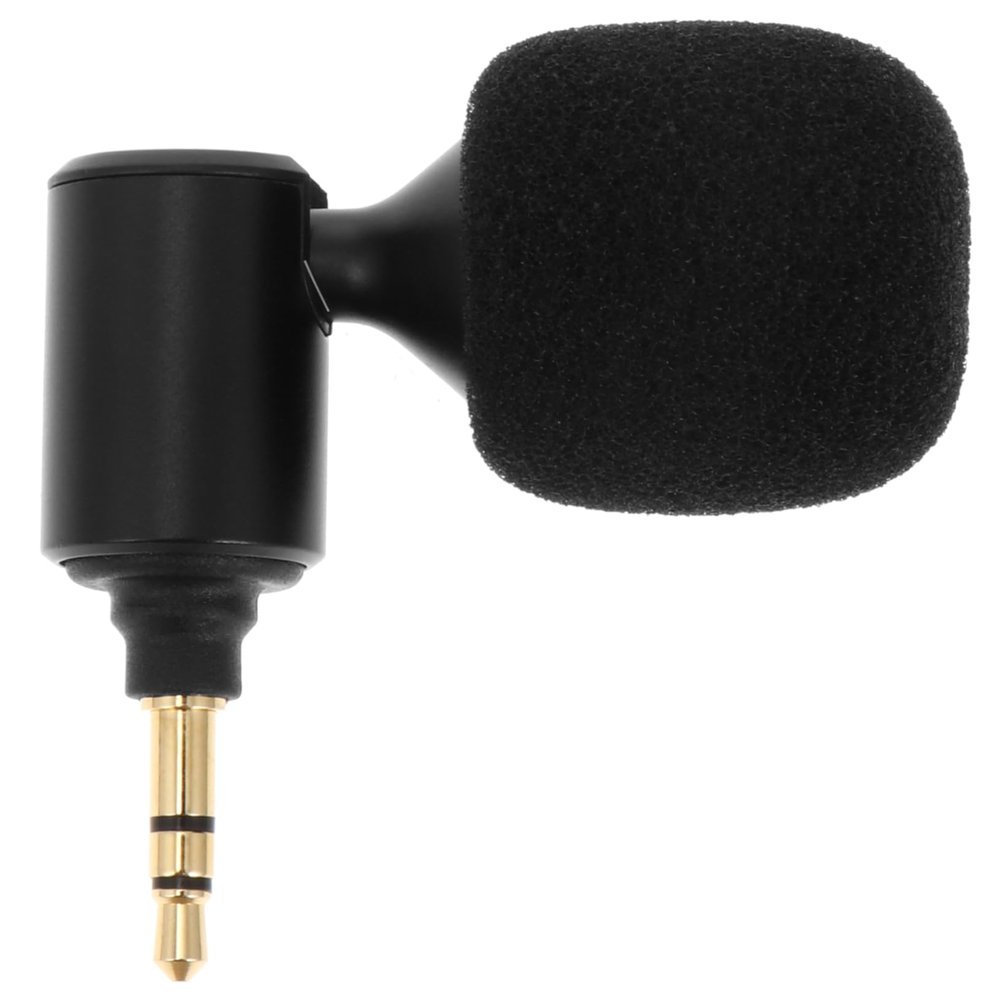 Angoily Bendable Live Streaming Microphone for Recording Durable Design with Sponge Cover for Conferences Gaming and Outdoor Use