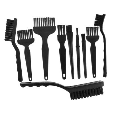 BUGUUYO 10pcs Electronics Static Brush Kit for Keyboard Laptop PCB Cleaning Ergonomic Handle