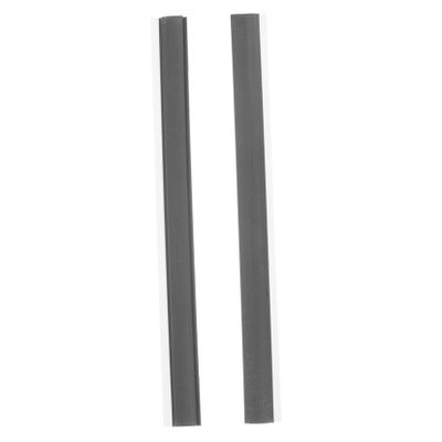 2 Pcs Plastic Dustpan Edge Strip Replacement for Cleaning Use Black