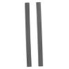 2 Pcs Plastic Dustpan Edge Strip Replacement for Cleaning Use Black view 1