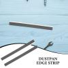 2 Pcs Plastic Dustpan Edge Strip Replacement for Cleaning Use Black view 3