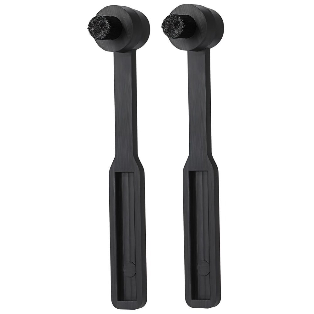 TOGEVAL 2pcs Vinyl Record Cleaner Stylus Brush Gentle Cleaning Tool for Turntable Needles Compact and Portable Design for Dust Removal