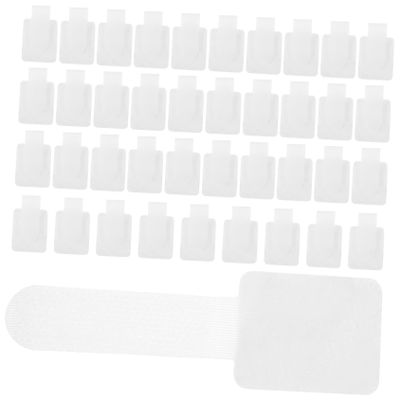 Gadpiparty 40pcs Adhesive Straps Hook and Organizers for Data Cables USB Power Cords for Home Office and Travel Self-Adhesive Wear-Resistant Design