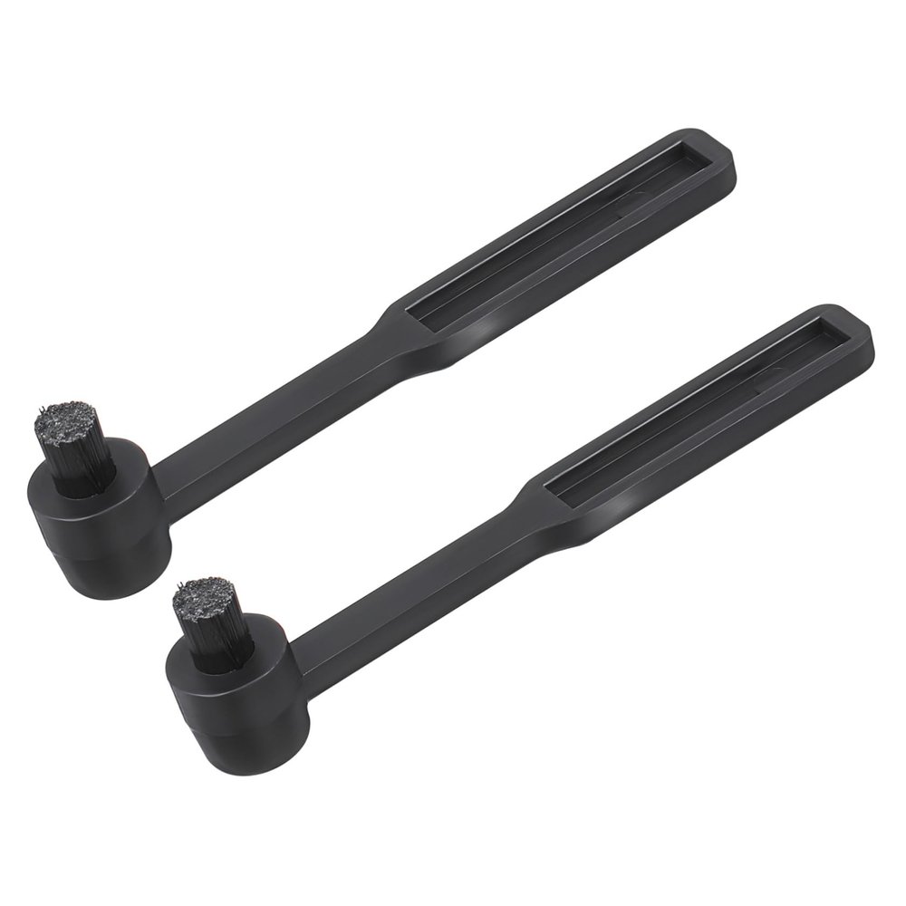 WESIEVYA 2pcs Vinyl Record Cleaner Brushes Multi-functional Stylus Brush for Turntable Needle and Camera Lens Compact Design for Easy Use and Long-lasting Protection