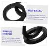 jojofuny Cassette Belt Replacement 3pcs Cassette Drive Belts Rubber Pulley Belts for Recorder view 2