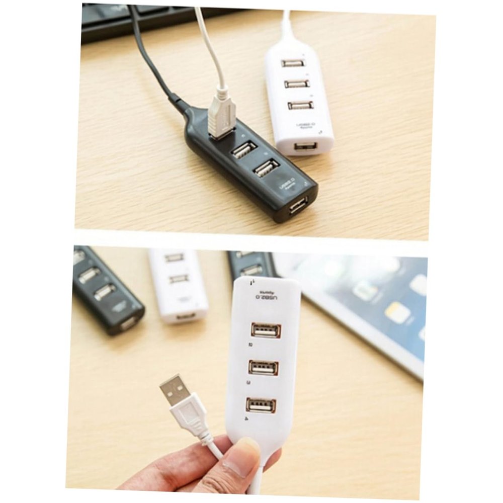 Yardenfun USB Hub Port USB Splitter Output Compatible Portable Data Hub for Laptop Pc Desktop