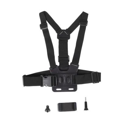 1set Action Camera Chest Harness Shoulder Pad Adjustable Sturdy Material for Outdoor Activities