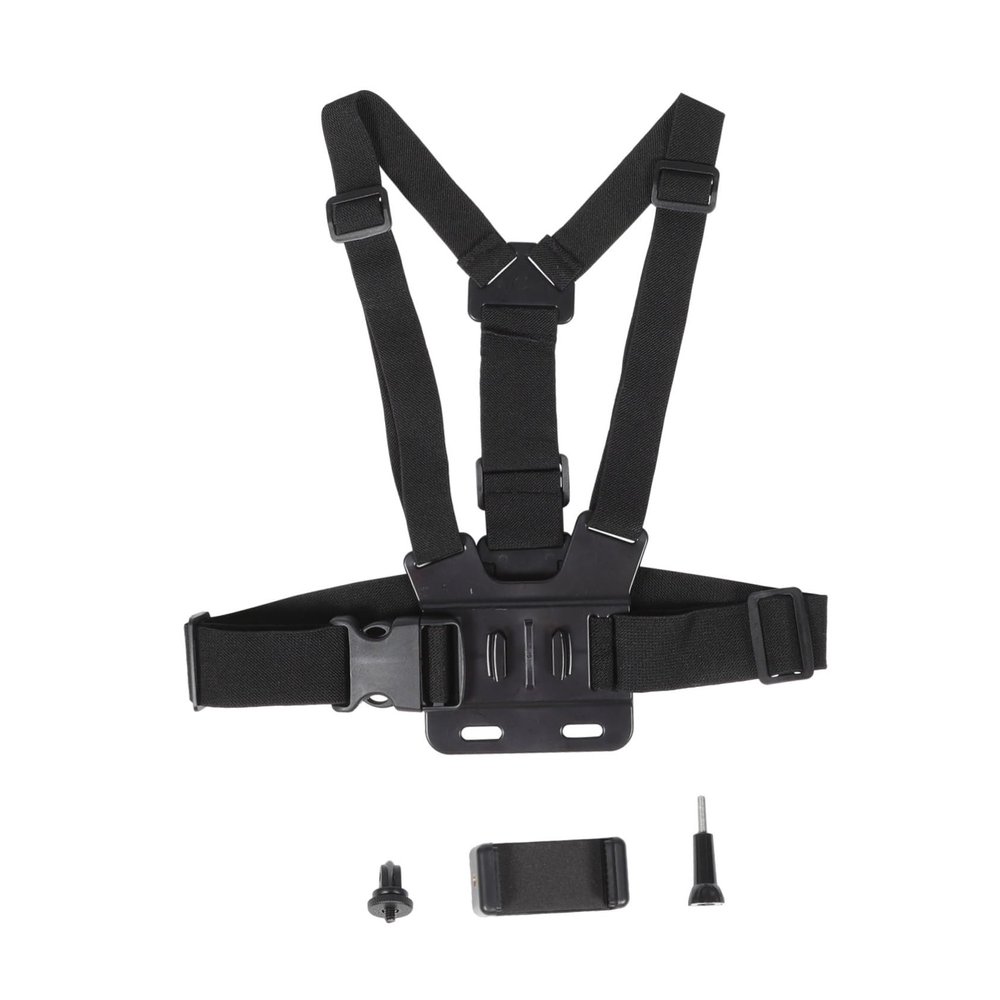 1set Action Camera Chest Harness Shoulder Pad Adjustable Sturdy Material for Outdoor Activities