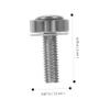 LIFKICH 50pcs Computer Rack Nuts Screws Stainless Steel Zinc Coated for Humid Environments view 4